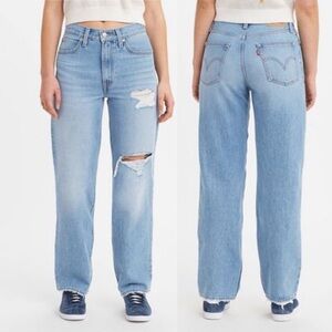 🌻NEW (w/tag) Levi's Women's 94 Big Baggy Distressed Jeans Size 31